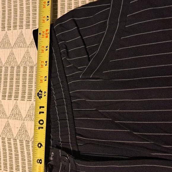 Eileen Fisher Black Pinstripe Trousers - Picture 7 of 8